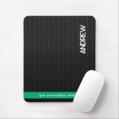 Aangepaste Naam & Bericht Gepersonaliseerd Modern  Muismat (Met muis)