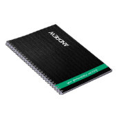 Aangepaste Naam & Bericht Gepersonaliseerd Modern  Notitieboek (Rechterzijde)