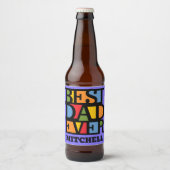 Aangepaste naam BESTE DAD OOIT Bier Etiket (Voorkant)