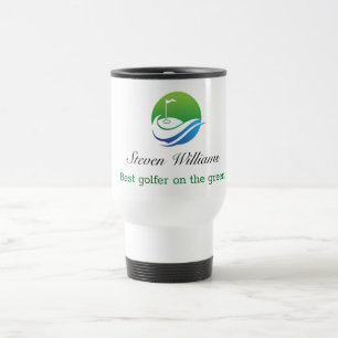 Aangepaste naam Beste Golfer Travel Mug Reisbeker