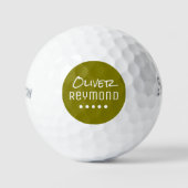 Aangepaste naam Beste Golfer's Olijf Golfballen (Voorkant)