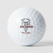 Aangepaste naam beste huwelijk cadeau golfballen (Voorkant)