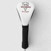Aangepaste naam beste huwelijk cadeau golfheadcover (Voorkant)