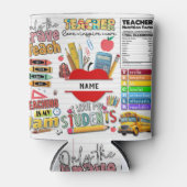 Aangepaste naam beste leraar blikjeskoeler