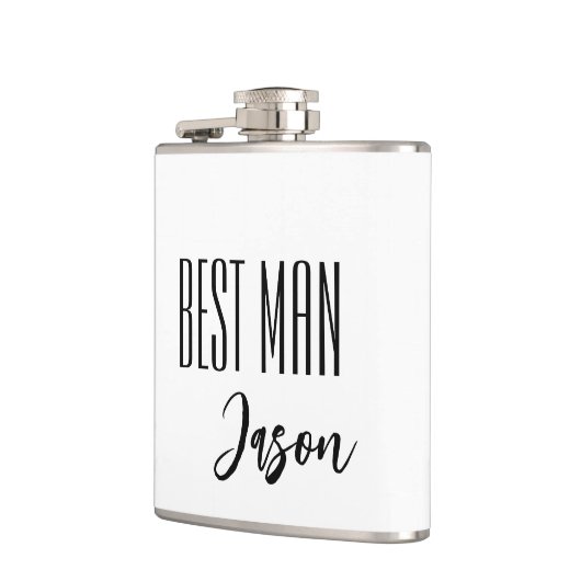 Aangepaste naam Beste Man Flask Heupfles (Links)