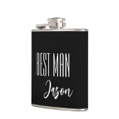 Aangepaste naam Beste Man Flask Heupfles (Links)