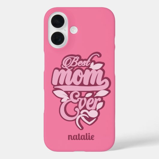 Aangepaste naam "Beste moeder ooit" Case-Mate iPhone Case (Achterkant)