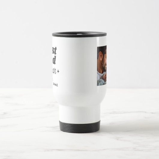 Aangepaste naam Beste pap door par retro cool Reisbeker (Center)