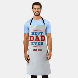 Aangepaste naam Beste papa ooit Vaderdag cadeau Schort