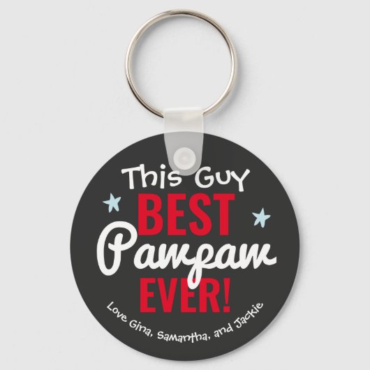 Aangepaste naam beste paw ooit sleutelhanger (Voorkant)
