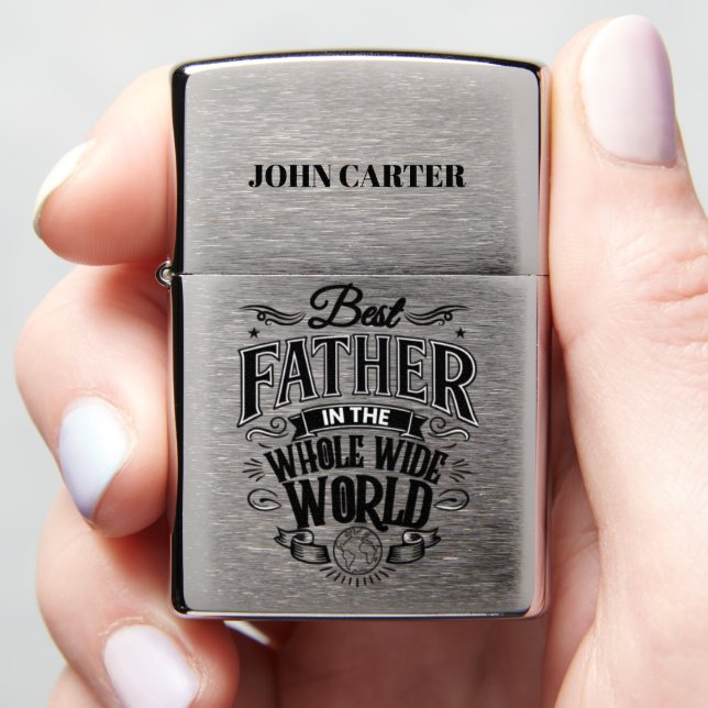 Aangepaste naam Beste Vader van de Wereld (In Hand)