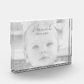 Aangepaste naam betekent onderliggend fotoblok (Links)