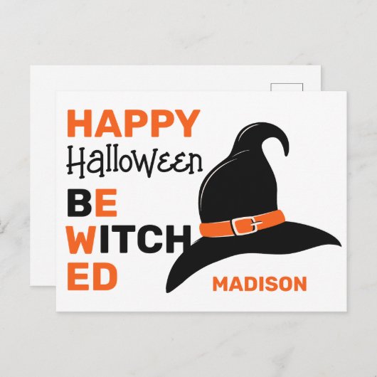 Aangepaste naam Bewitched Briefkaart (Voorkant / Achterkant)