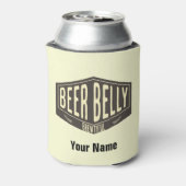 Aangepaste naam bier Belly Brewful Bottle Cooler (Blikje Achterkant)
