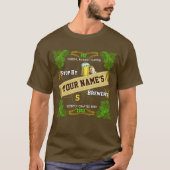 Aangepaste naam bierbrouwerij | Hop Barley Cool T-shirt (Voorkant)