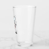 Aangepaste naam bierglas cadeau met chef-cartoon glas (Links)