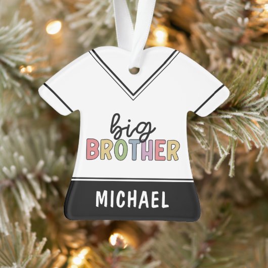 Aangepaste naam Big Brother Cute op maat Ornament (Boom)