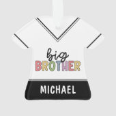 Aangepaste naam Big Brother Cute op maat Ornament (achterkant)
