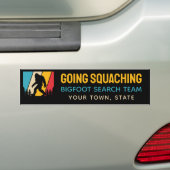 Aangepaste naam Bigfoot Bumpersticker (Op auto)