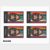 Aangepaste naam Bigfoot Rechthoekige Sticker (Vel)