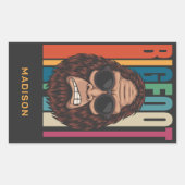 Aangepaste naam Bigfoot Rechthoekige Sticker (Voorkant)