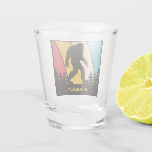 Aangepaste naam Bigfoot Shot Glas (Achterkant)