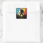 Aangepaste naam Bigfoot Vierkante Sticker (Tas)