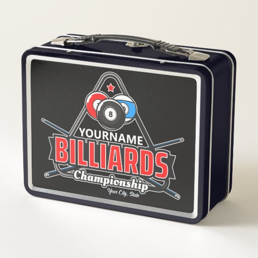 Aangepaste NAAM Billiards 8 Ball Pool Cue Rack (Achterkant)