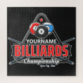 Aangepaste NAAM Billiards 8 Ball Pool Cue Rack Legpuzzel (Verticaal)