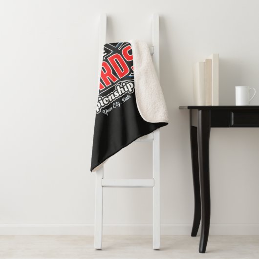 Aangepaste NAAM Billiards 8 Ball Pool Cue Rack Sherpa Deken (In situ)