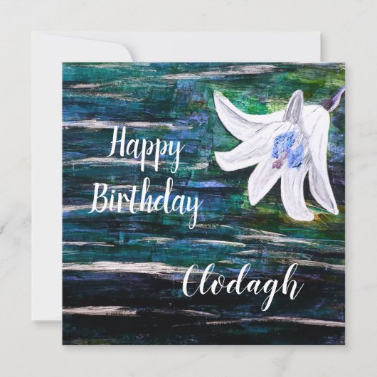 Aangepaste naam Birthday Kaart (Voorkant)