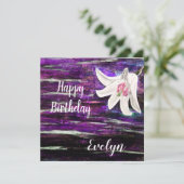 Aangepaste naam Birthday Kaart (Staand voorkant)