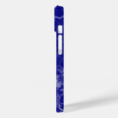 Aangepaste naam blauw marmerpatroon Case-Mate iPhone case (Achterkant / Links)