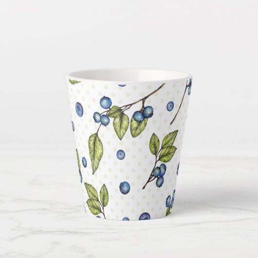 Aangepaste naam Blauwbes Latte Mok (Voorkant)