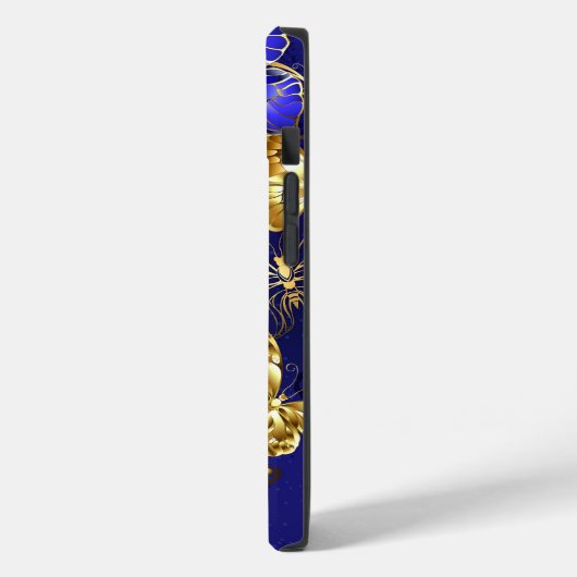 Aangepaste naam Blauwe Butterfly iPhone/IPad Case (Achterkant / Links)