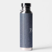 Aangepaste naam blauwe glitter waterfles (Rechts)