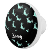 Aangepaste naam blauwe vlekken keramische knop (Rechts)