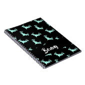 Aangepaste naam blauwe vlekken notitieboek (Rechterzijde)