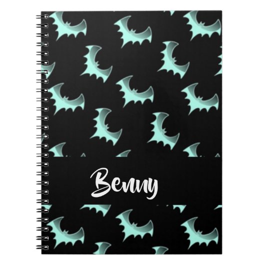 Aangepaste naam blauwe vlekken notitieboek (Voorkant)