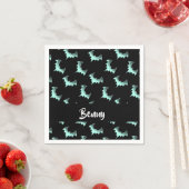 Aangepaste naam blauwe vlekken servet (Insitu)