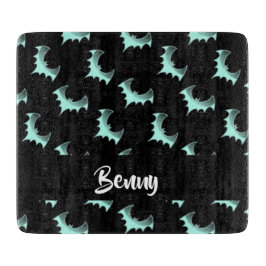 Aangepaste naam blauwe vlekken snijplank