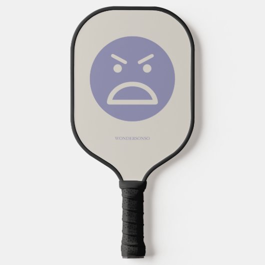 Aangepaste Naam Blij Verdrietige Emoties Pickleball Paddle (Voorkant)