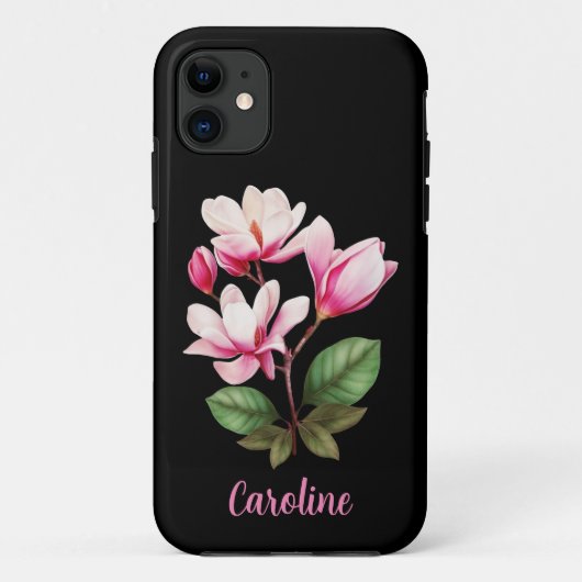 Aangepaste naam bloem bloemstuk Case-Mate iPhone case (Achterkant)