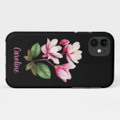 Aangepaste naam bloem bloemstuk Case-Mate iPhone case (Achterkant (horizontaal))