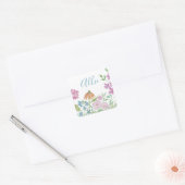 Aangepaste naam Bloemen Stickers (Envelop)