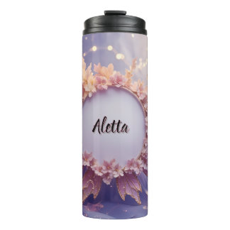 Aangepaste Naam Bloemenfee Thema: Thermische Tumbl Thermosbeker