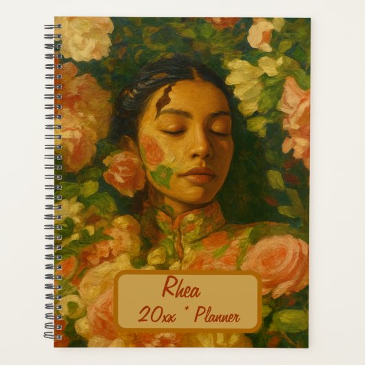 Aangepaste naam bloemenplanner planner (Voorkant)