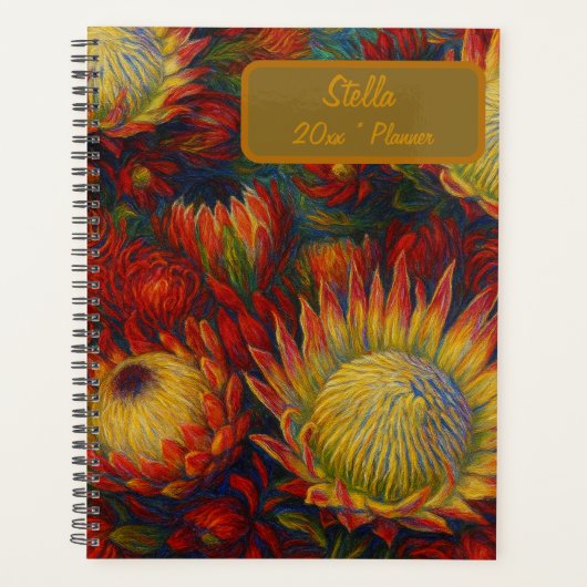 Aangepaste naam bloemenplanner planner (Voorkant)