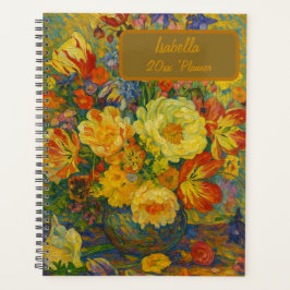 Aangepaste naam bloemenplanner planner