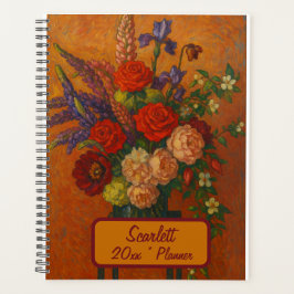 Aangepaste naam bloemenplanner planner